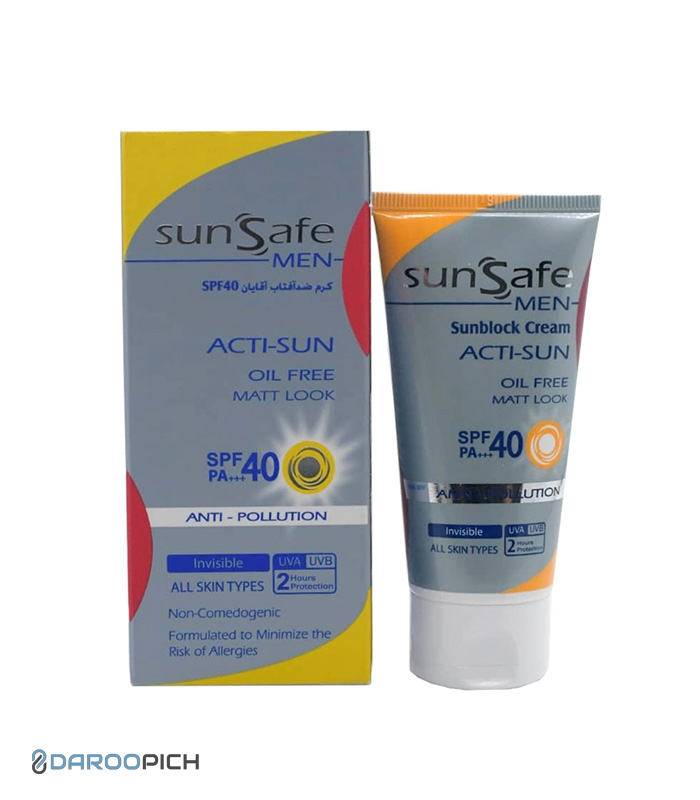 کرم ضدآفتاب آقایان سان‌سیف SPF40