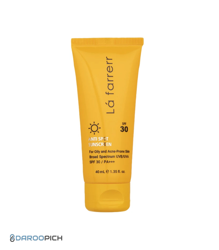 لافارر کرم ضد آفتاب SPF30 پوست چرب ضدلک و بدون رنگ 40 میلی لیتر