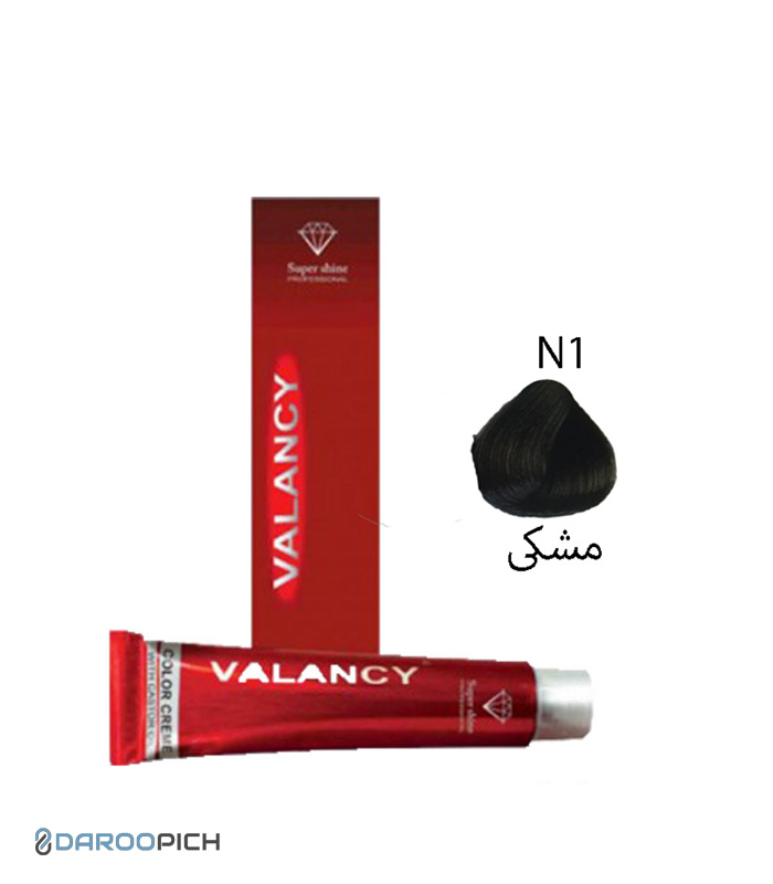 رنگ مو والانسی سری طبیعی مشکی N1