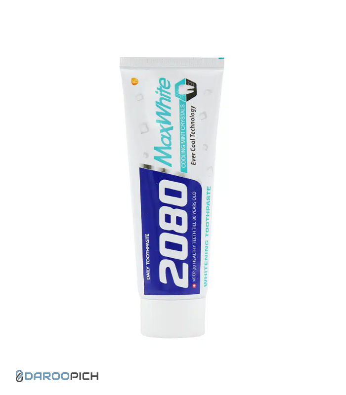 خمیر دندان سفید کننده مکس وایت 2080 حجم 100 گرم