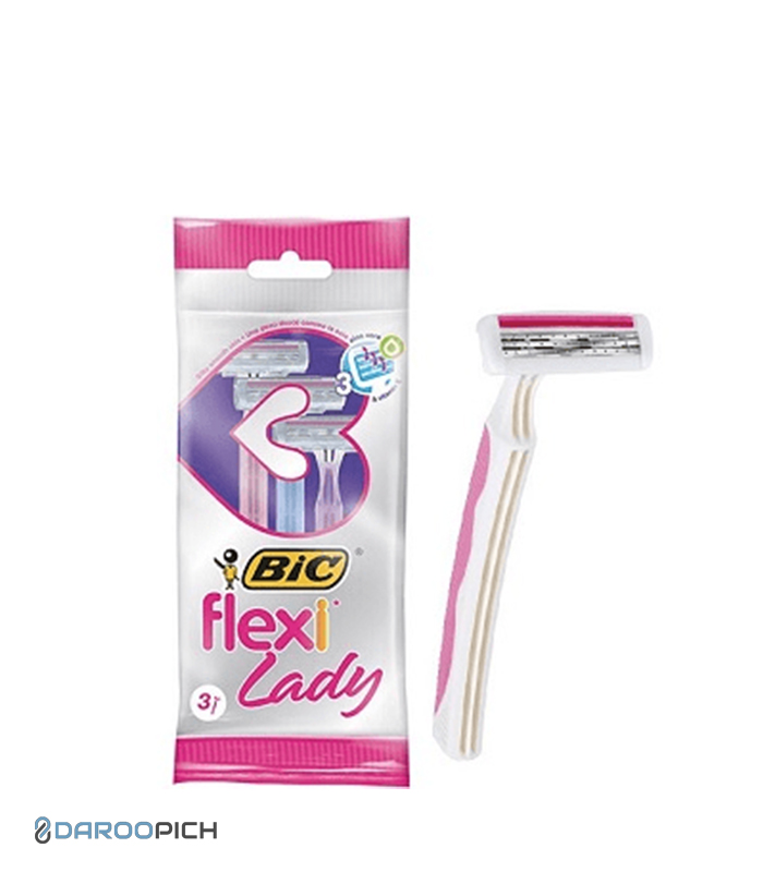 بیک سه تیغه FLEXI LADY بسته 3 عددی