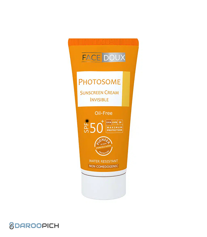 کرم فوتوزوم ضد آفتاب رنگی بژ روشن پوست چرب SPF 50+ فیس دوکس