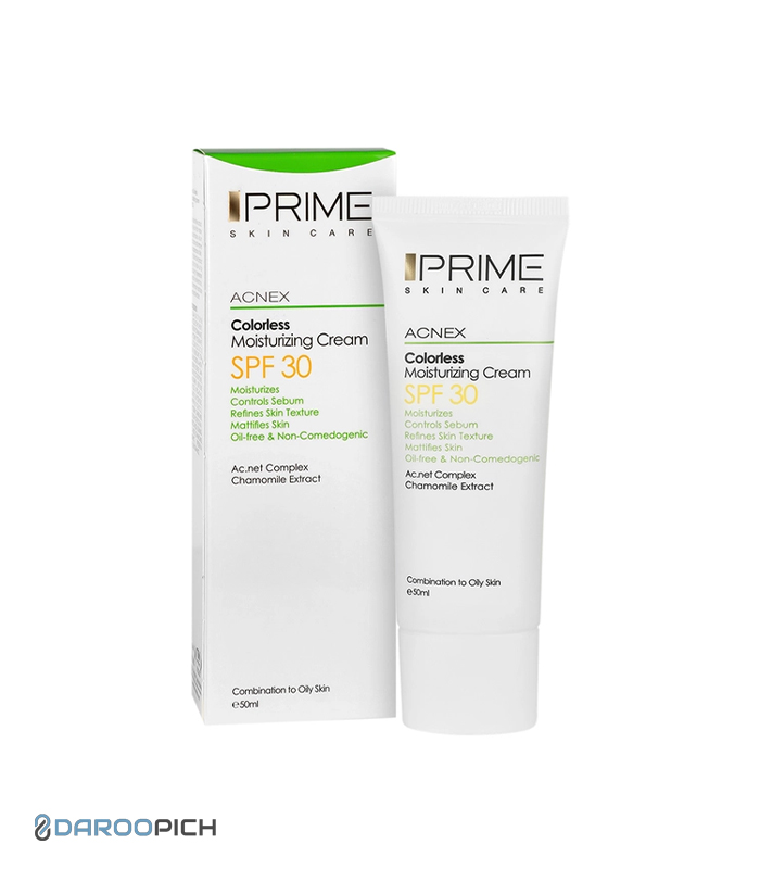 پرایم کرم مرطوب کننده SPF30 پوست مختلط تا چرب 50 میلی لیتر