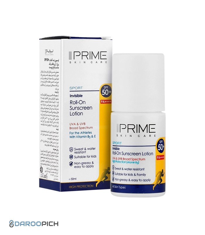 لوسیون ضد آفتاب +SPF50 رول آن پرایم آن فاقد رنگ