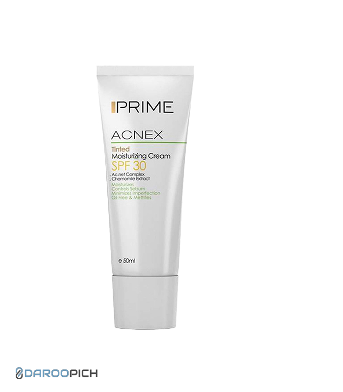 پرایم کرم مرطوب کننده رنگی SPF30 پوست مختلط تا چرب 50 میلی لیتر